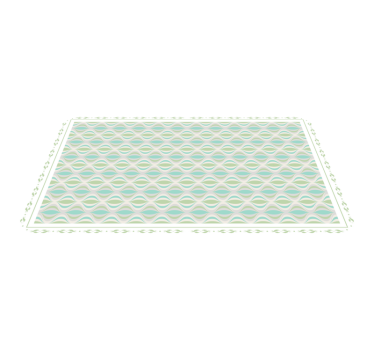Alfombra vinílica hidráulica motivo curvilíneo - TenVinilo