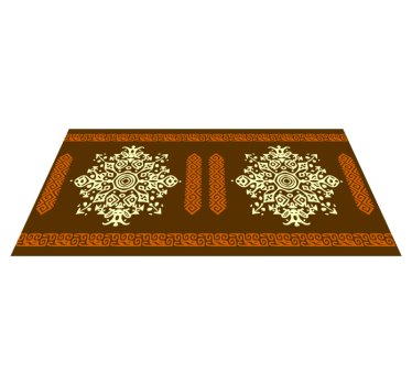 Alfombra vinílica mandala conjunto con motivo de mandala - TenVinilo
