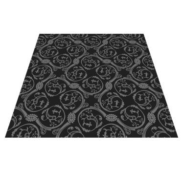 Alfombra vinílica mandala patrón de mandala adornado - TenVinilo