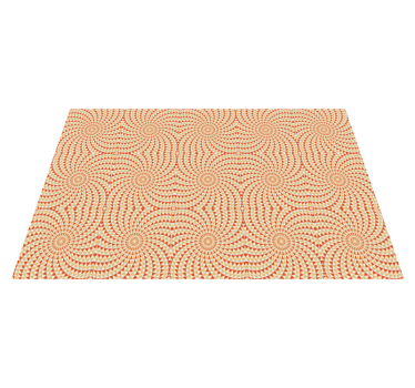Alfombra vinílica mandala detalle de patrón mandala - TenVinilo