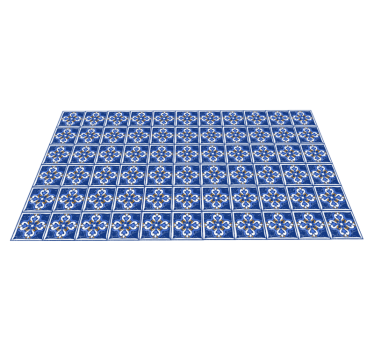 Alfombra vinilo hidráulica Mediterráneo clásico - TenVinilo