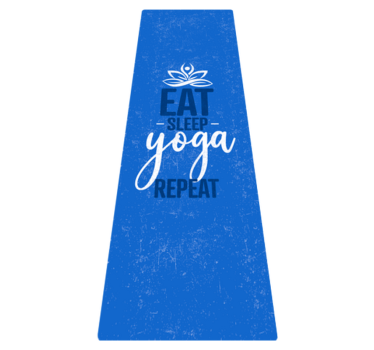 Alfombra de vinilo Comer dormir yoga repetir - TenVinilo