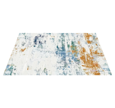 Alfombra vinílica comedor diseño texturizado abstracto - TenVinilo