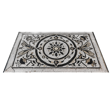 Alfombra vinílica comedor diseño art nouveau - TenVinilo