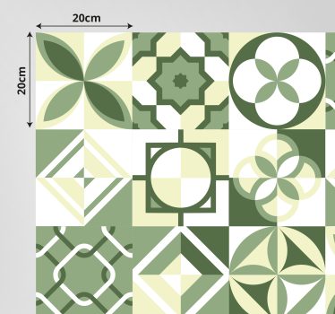 Alfombra vinílica hidráulica inspiración en azulejos - TenVinilo