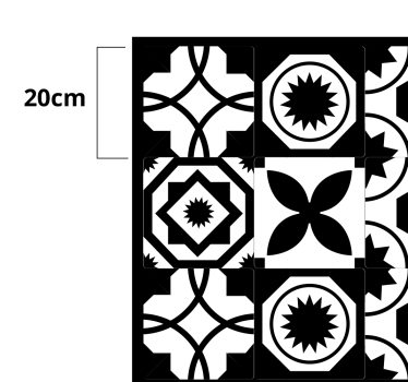 Alfombra vinílica hidráulica patrones contrastantes - TenVinilo