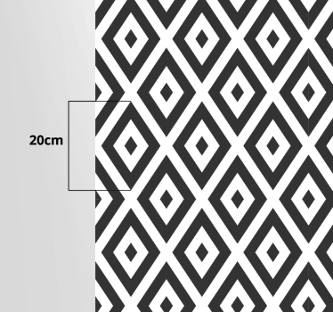 Alfombra vinilo pasillo efecto azulejo blanco y negro - TenVinilo