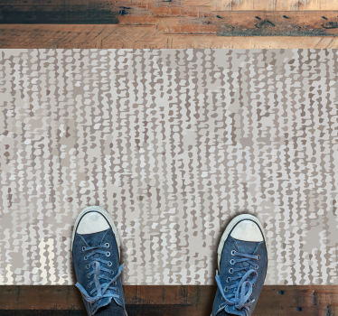 Alfombra PVC Imitación de fibra natural blanca - TenVinilo