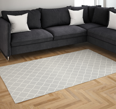Alfombra vinílica dormitorio Rombos grises irregulares - TenVinilo
