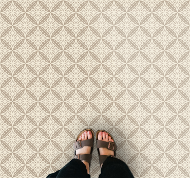 Alfombra vinílica hidráulica composición de mosaico - TenVinilo