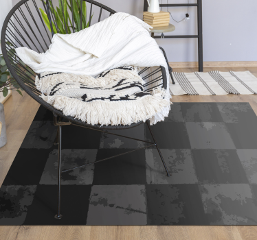 Alfombra vinílica hidráulica diseño a cuadros - TenVinilo