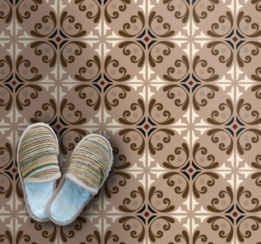 Alfombra vinílica hidráulica diseño de losas sofisticado - TenVinilo