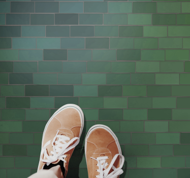 Alfombra vinílica hidráulica diseño verde texturizado - TenVinilo