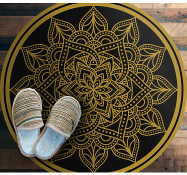 Alfombra vinílica mandala elemento elegante - TenVinilo