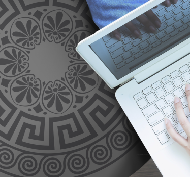 Alfombra vinílica mandala motivo inspirado en mandala - TenVinilo