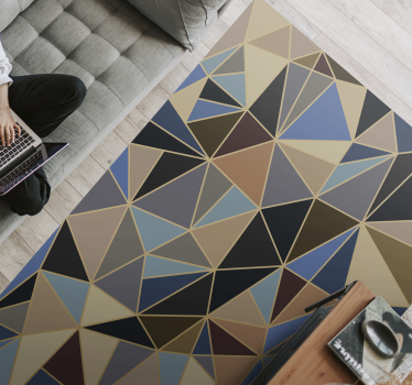 Alfombra vinílica mosaico Mosaico multicolor geométrico - TenVinilo