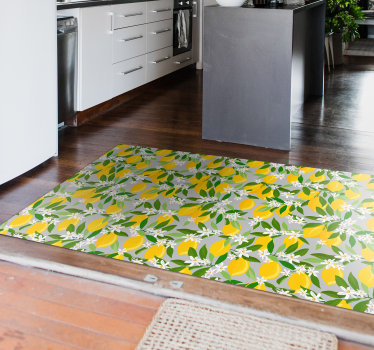 Alfombra vinilo cocina de limonero - TenVinilo