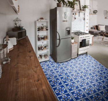 Alfombra vinilo hidráulica Mediterráneo clásico - TenVinilo