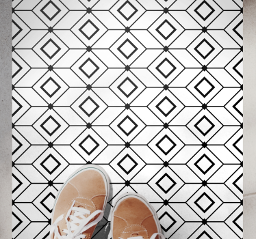 Alfombra vinílica cocina hidráulica geométrica - TenVinilo