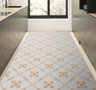 Alfombra vinilo hidráulica Rombo estilo mosaico - TenVinilo