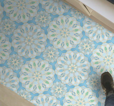 Alfombras vinílicas de azulejos Vidrieras de ensueño - TenVinilo