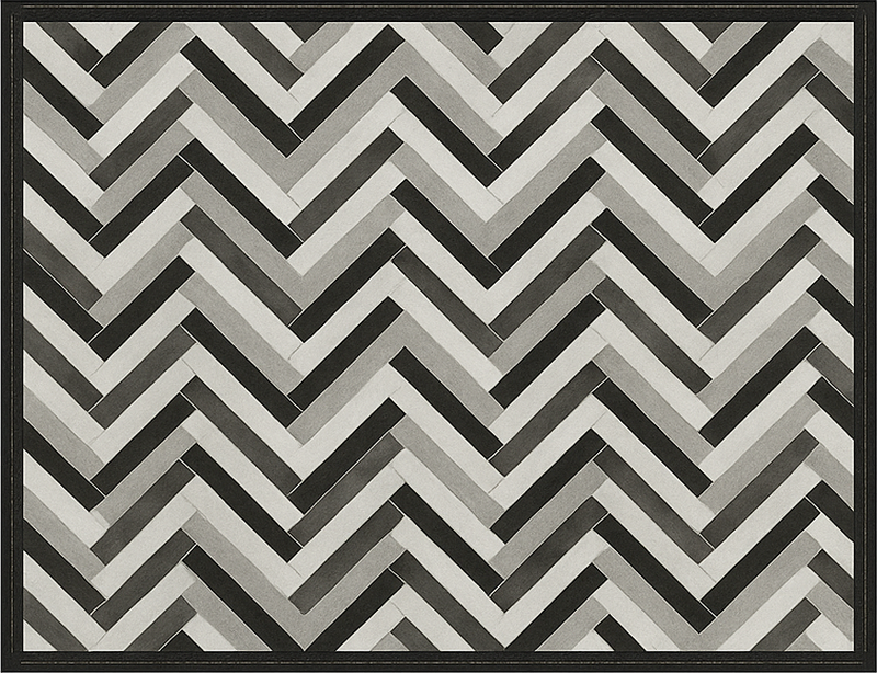 Alfombra vinílica comedor estilo parquet monocromático - TenVinilo