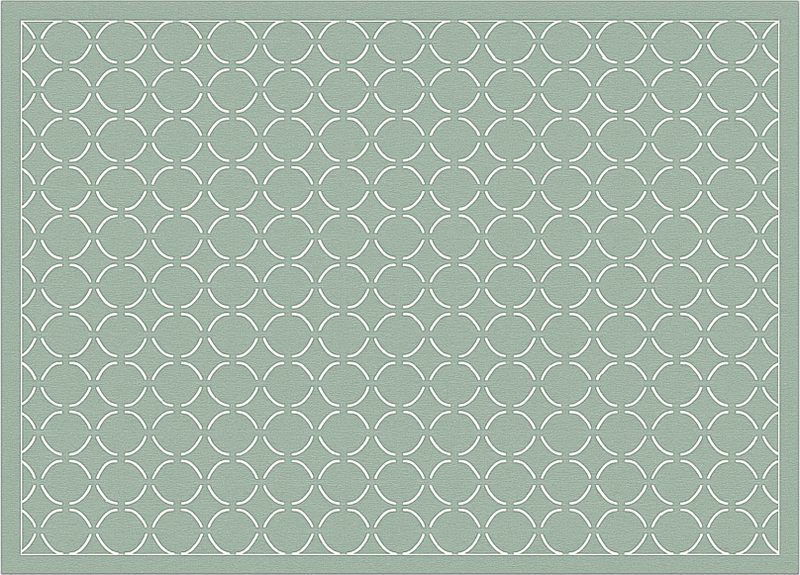 Alfombra de vinilo para cocina en celadón apagado - TenVinilo