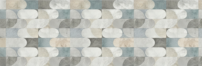 Alfombra de vinilo para cocina mosaico de pastillas moderno - TenVinilo