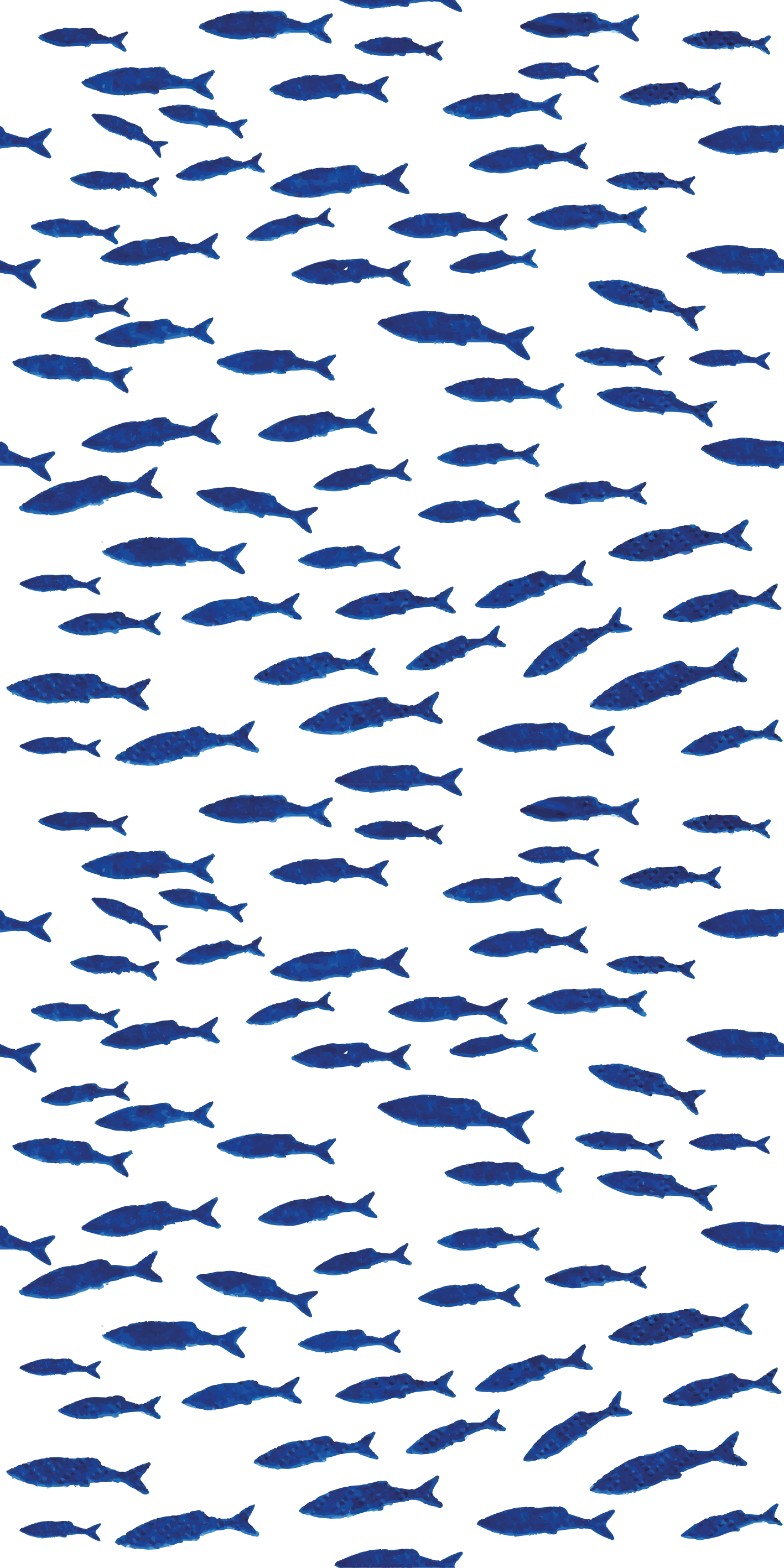 Alfombra vinílica animales diseño peces azules - TenVinilo