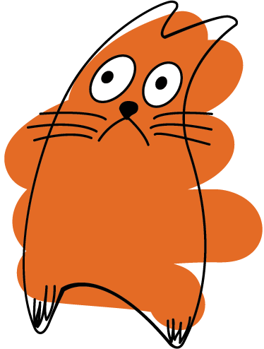Alfombra vinílica animales silueta original naranja - TenVinilo