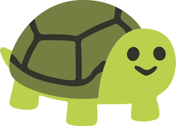 Alfombra vinílica animales tortuga sonriente linda - TenVinilo