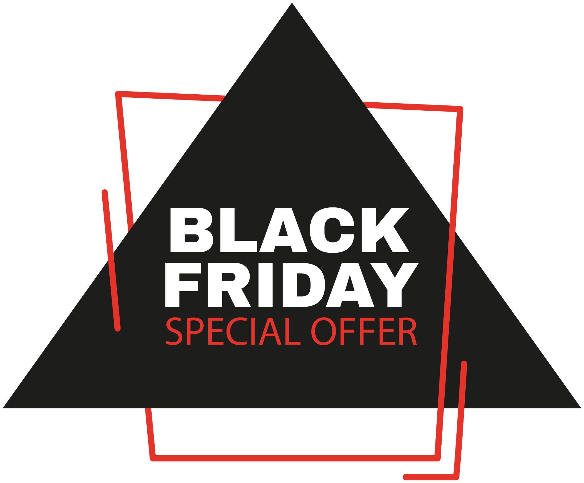 Alfombra vinílica black friday señal de ofertas - TenVinilo