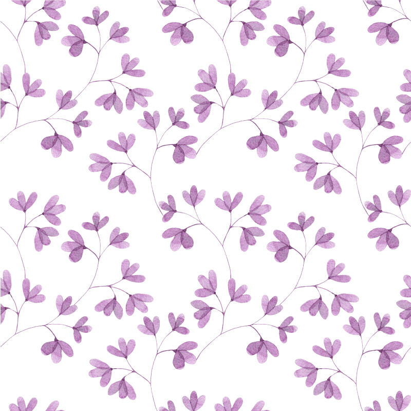 Alfombra vinílica flores diseño rosa de hojas - TenVinilo
