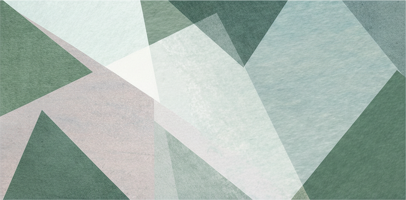 Alfombra vinílica geométrica verde salvia - TenVinilo