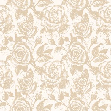 Alfombra vinílica comedor rosas vintage beige - TenVinilo