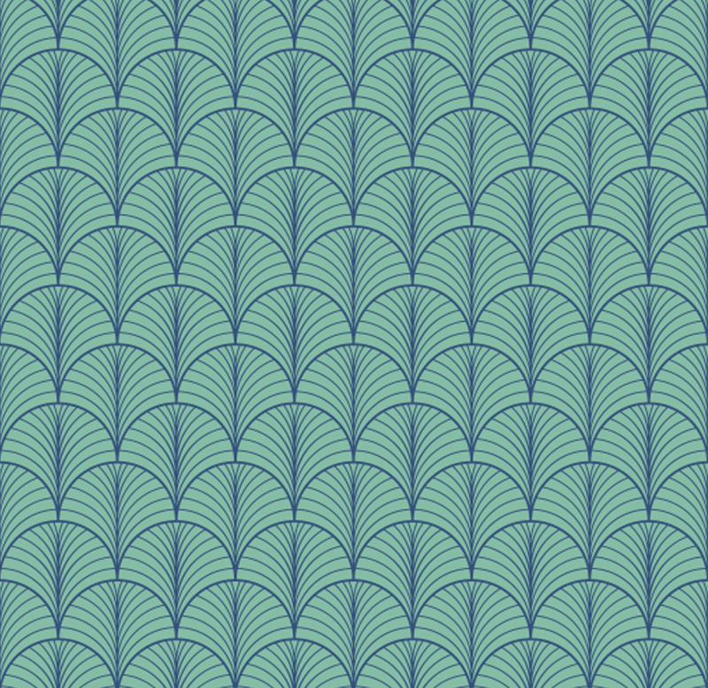 Alfombra vinílica comedor verde azul - TenVinilo