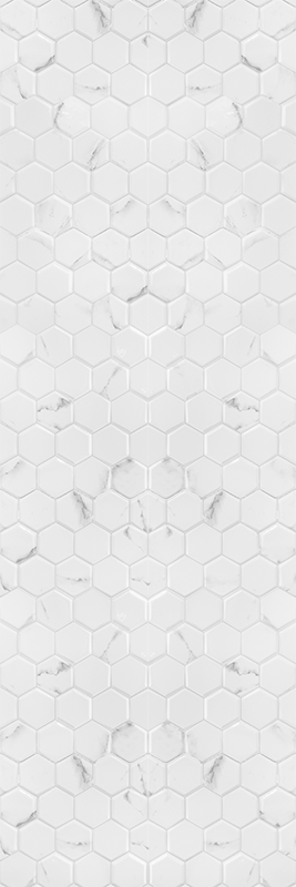 Alfombra de vinilo para cocina azulejos hexagonales grises - TenVinilo