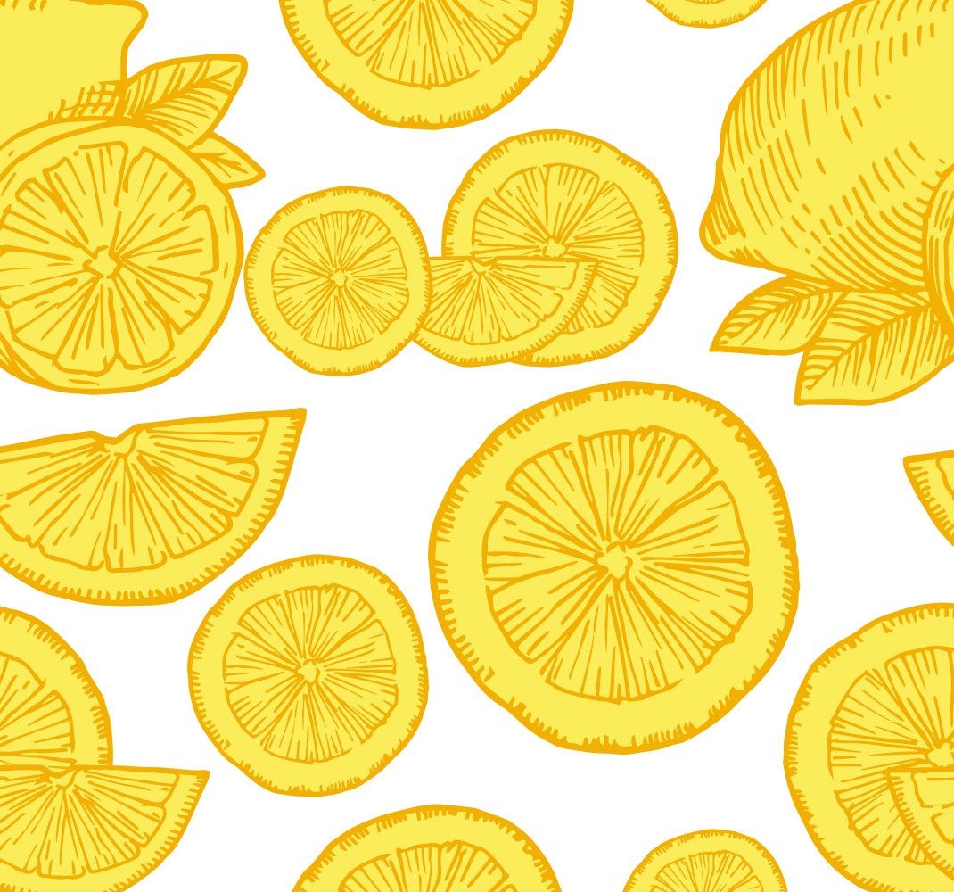 Alfombra de vinilo para cocina dibujo de naranjas y limones - TenVinilo