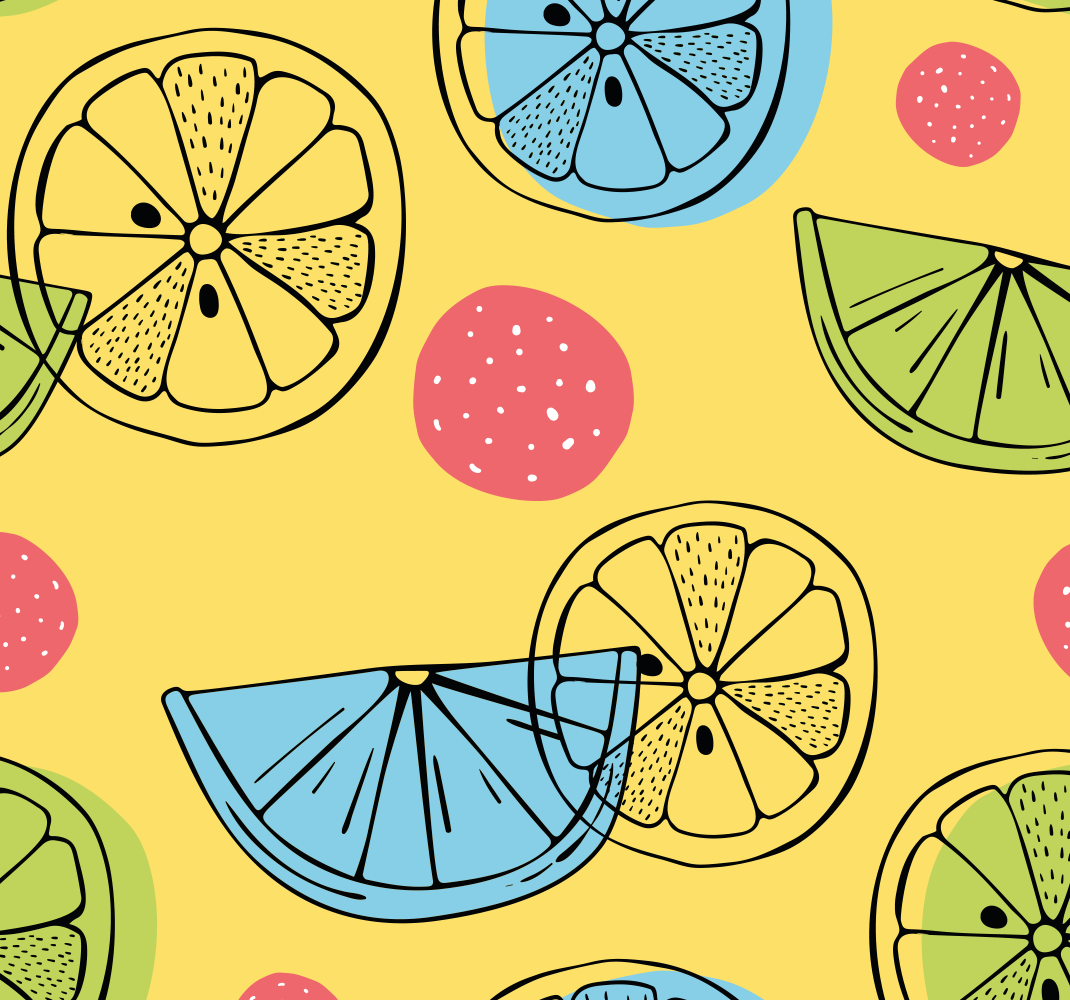 Alfombra de vinilo para cocina frutas cítricas - TenVinilo