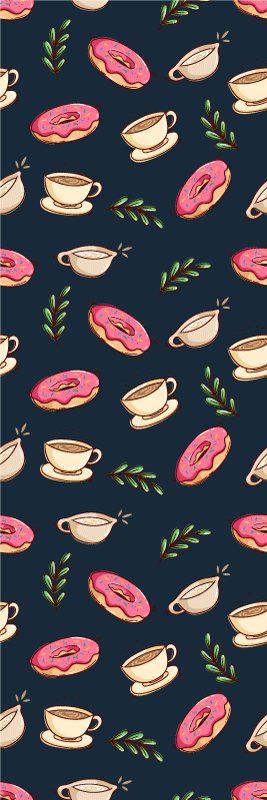 Alfombra de vinilo para cocina fondo de postres y café - TenVinilo