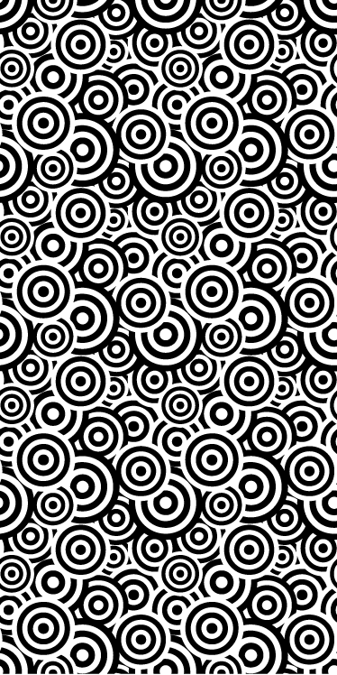 Alfombra vinílica baño de patrón circular - TenVinilo