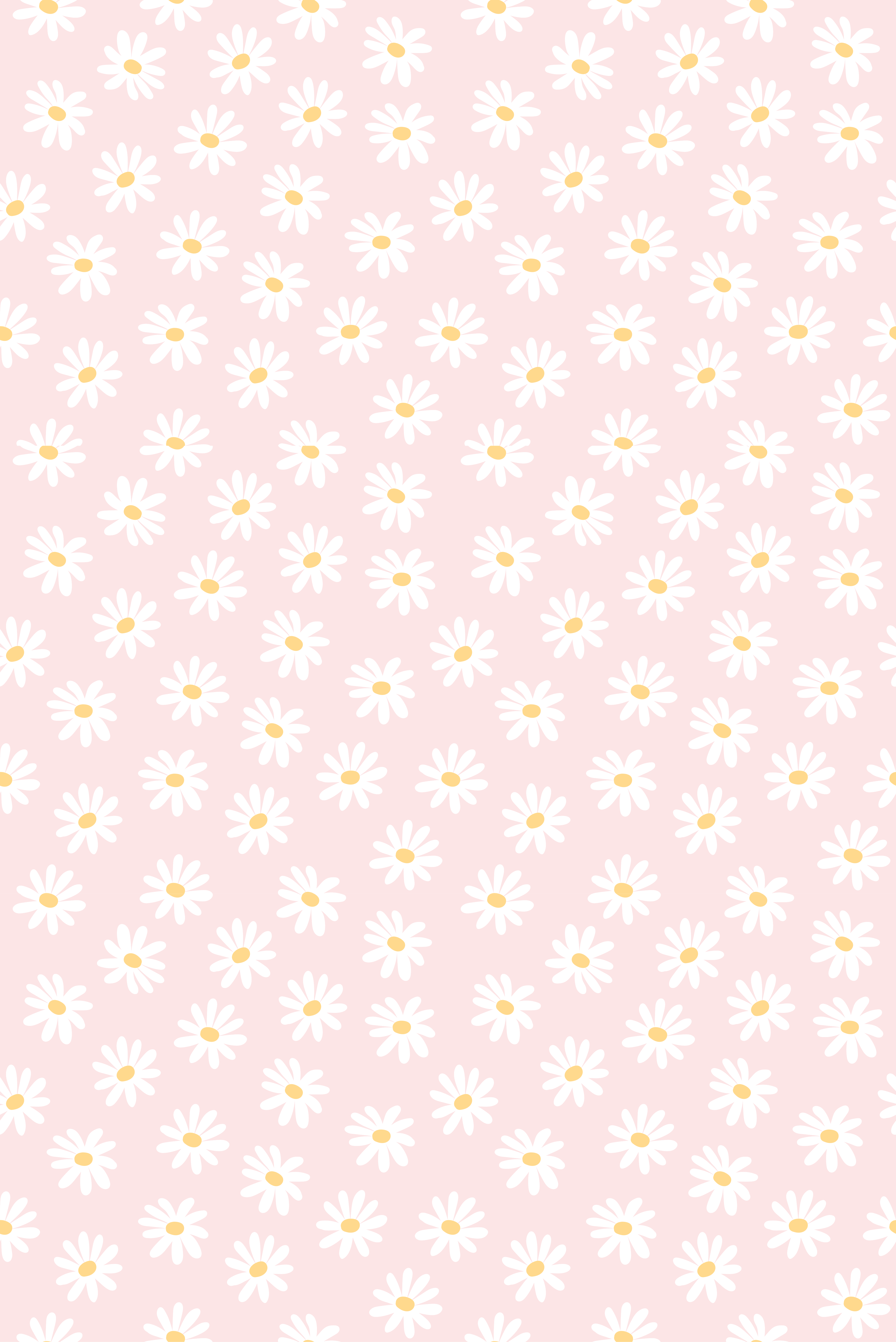 Alfombra vinílica flores patrón de flores margaritas - TenVinilo