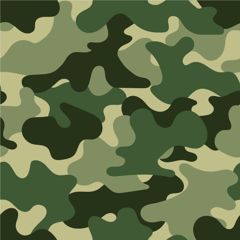 Alfombra vinílica flores estampado de camuflaje - TenVinilo