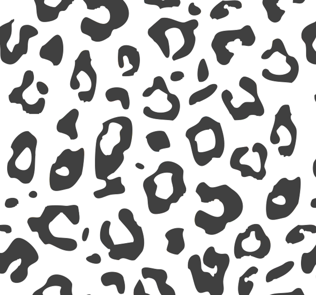Alfombra vinílica animal print leopardo negro - TenVinilo