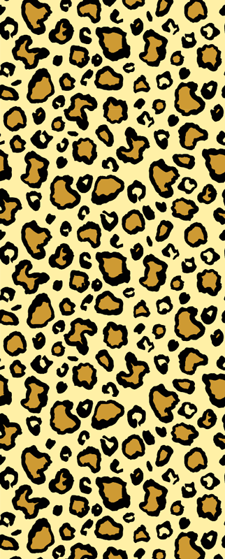 Alfombra vinílica animal print estampado clásico de leopardo - TenVinilo