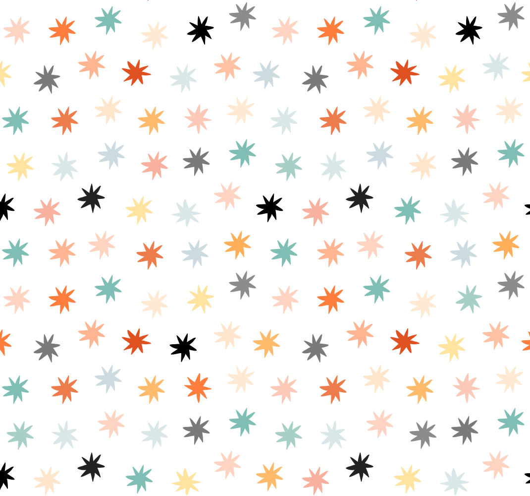 Alfombra vinílica de estrellas patrón geométrico - TenVinilo