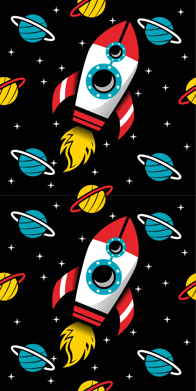 Alfombra vinílica de estrellas hasta el infinito - TenVinilo