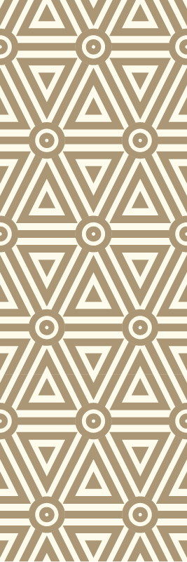 Alfombra vinílica geométrica diseño retro vintage - TenVinilo