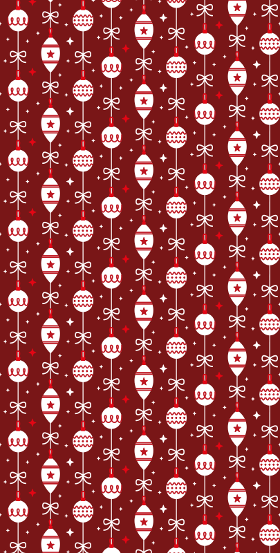Alfombra vinílica navidad bolas de navidad - TenVinilo