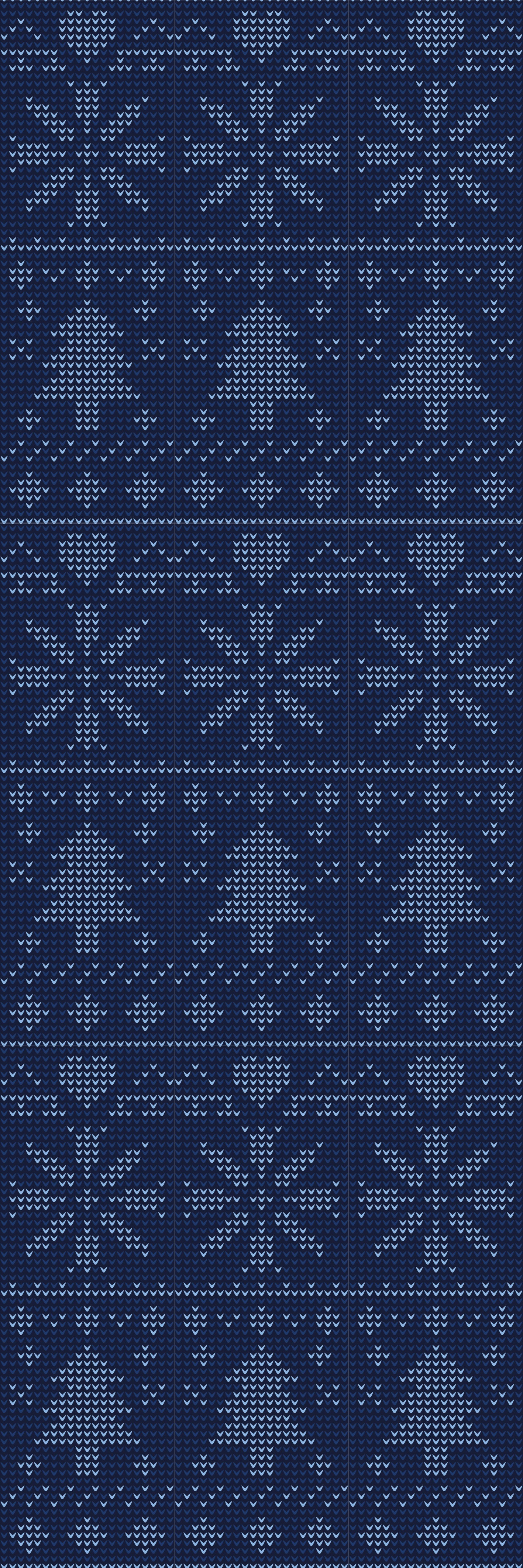 Alfombra vinílica navidad patrón de punto azul marino - TenVinilo